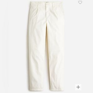 Jcrew Pleated Slouchy Boyfriend Chino Pant